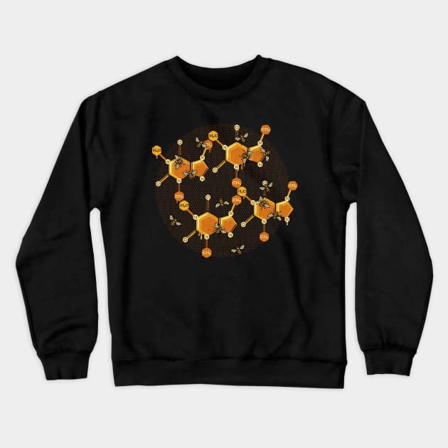 Caffeine Working Bee Hive by Tobe Fonseca Crewneck Sweatshirt by Tobe_Fonseca